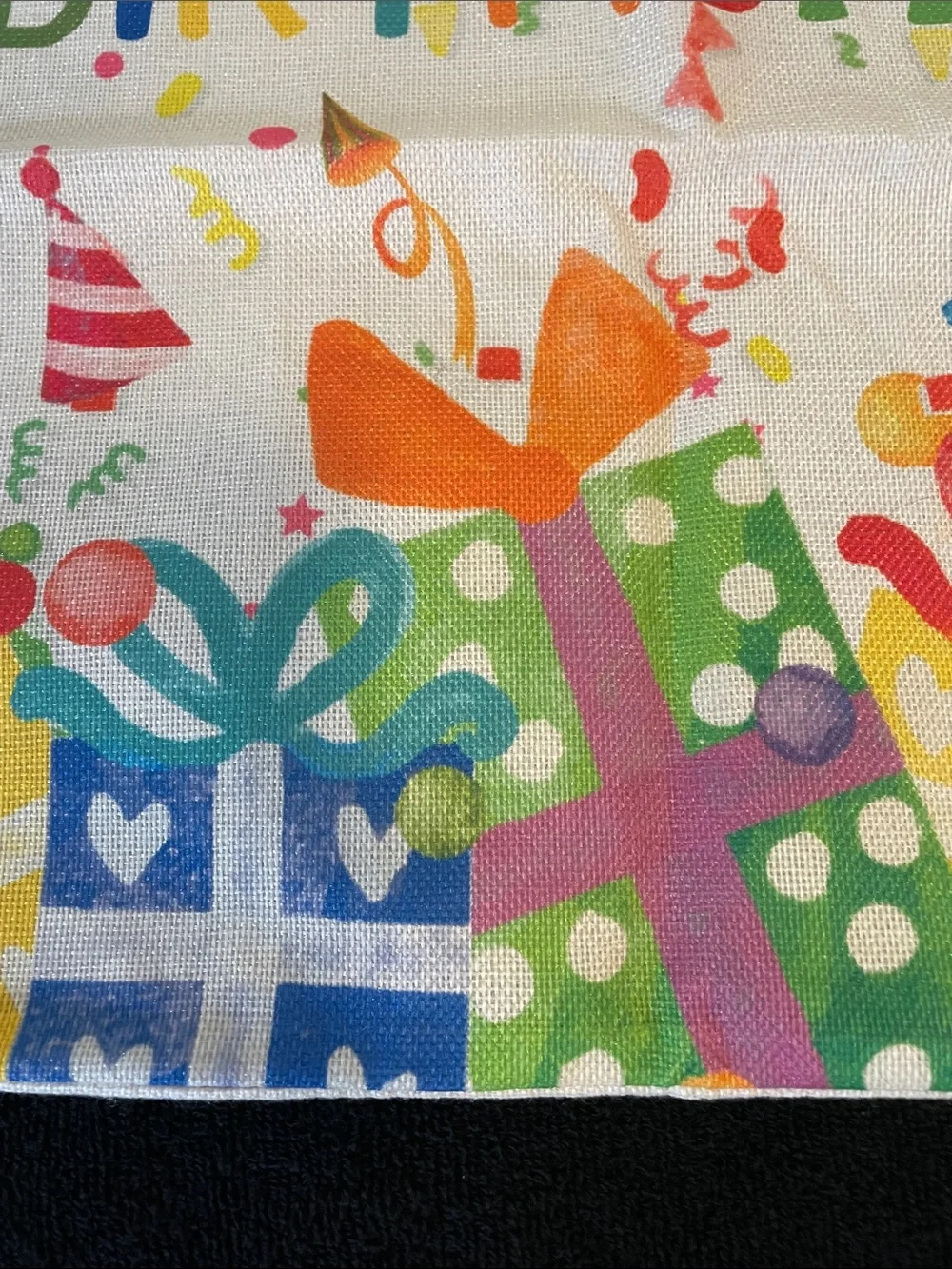 Birthday Party Pillow Cover - Colorful Happy Birthday Design indoor outdoor new
